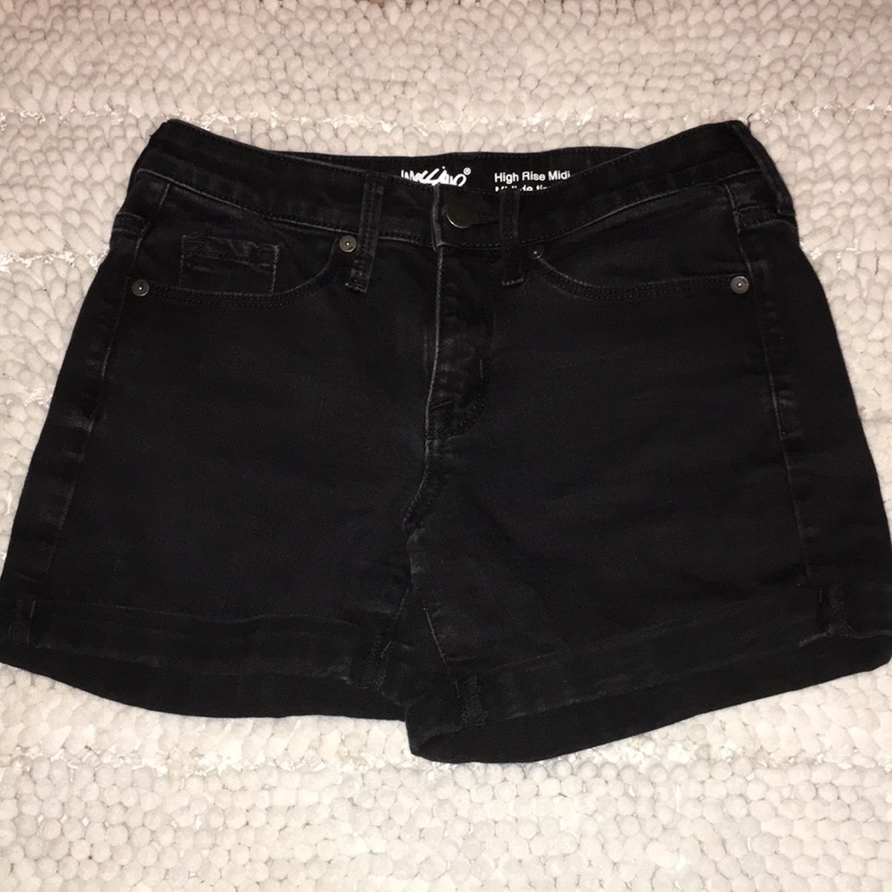 Mossimo black denim shorts